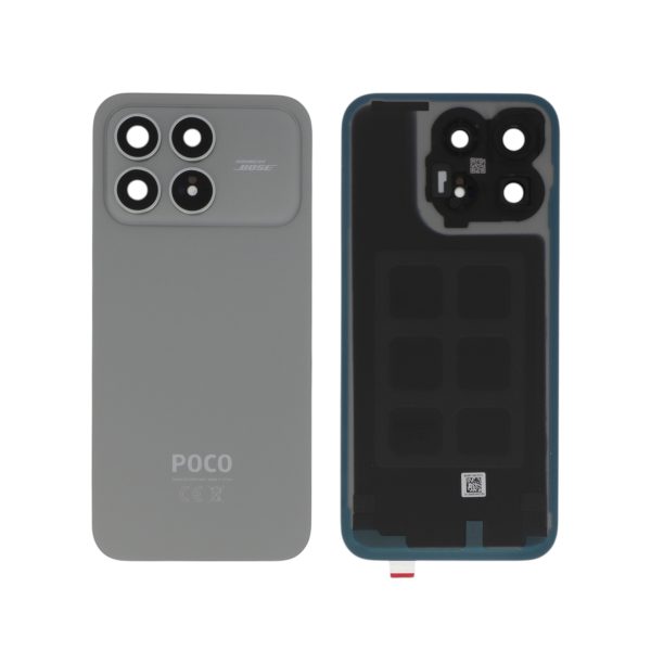 Tampa Traseira para Xiaomi Poco F8 Pro, Prateada (SERVICE PACK)