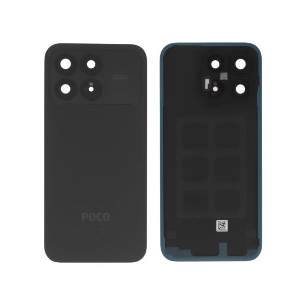 Tampa Traseira Preta para Xiaomi Poco F8 Pro (SERVICE PACK)