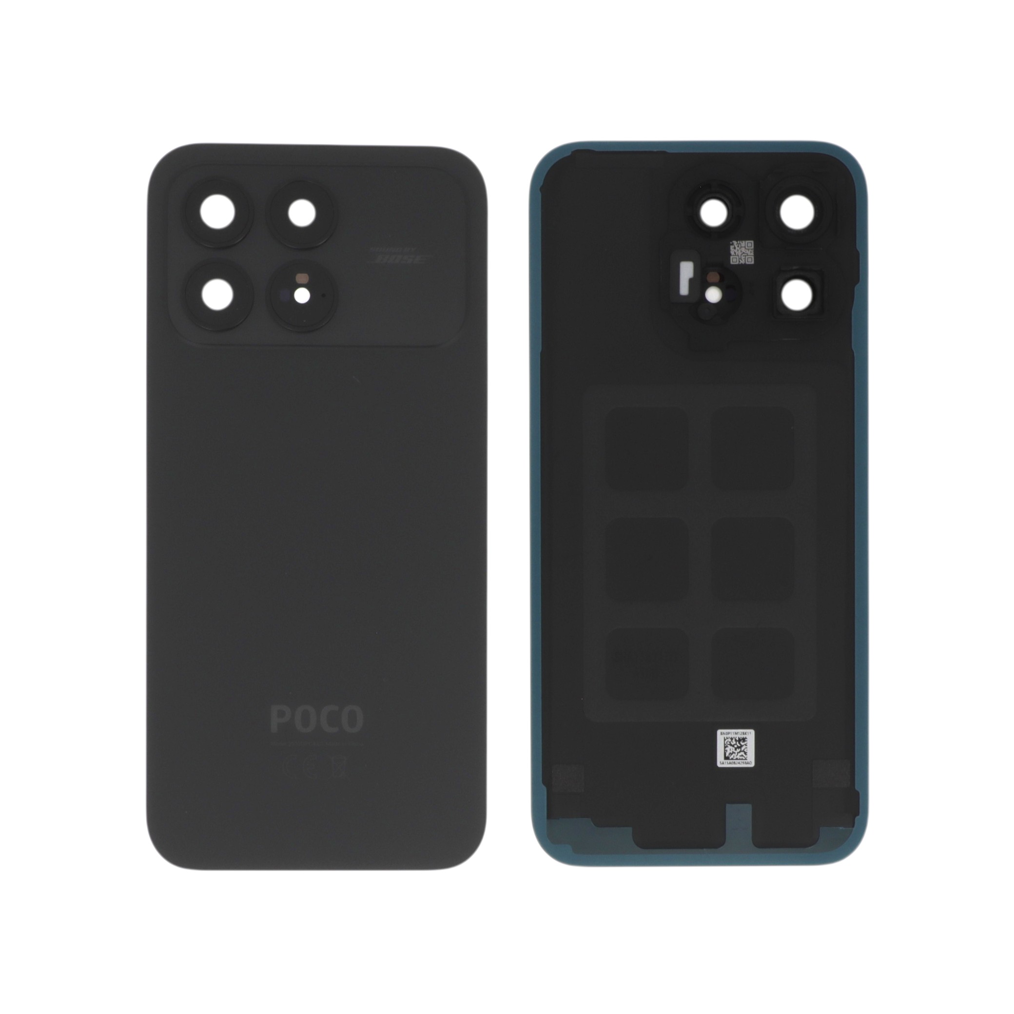 56002000p1100-0000 Tampa Traseira Preta para Xiaomi Poco F8 Pro (SERVICE PACK) - Image 1