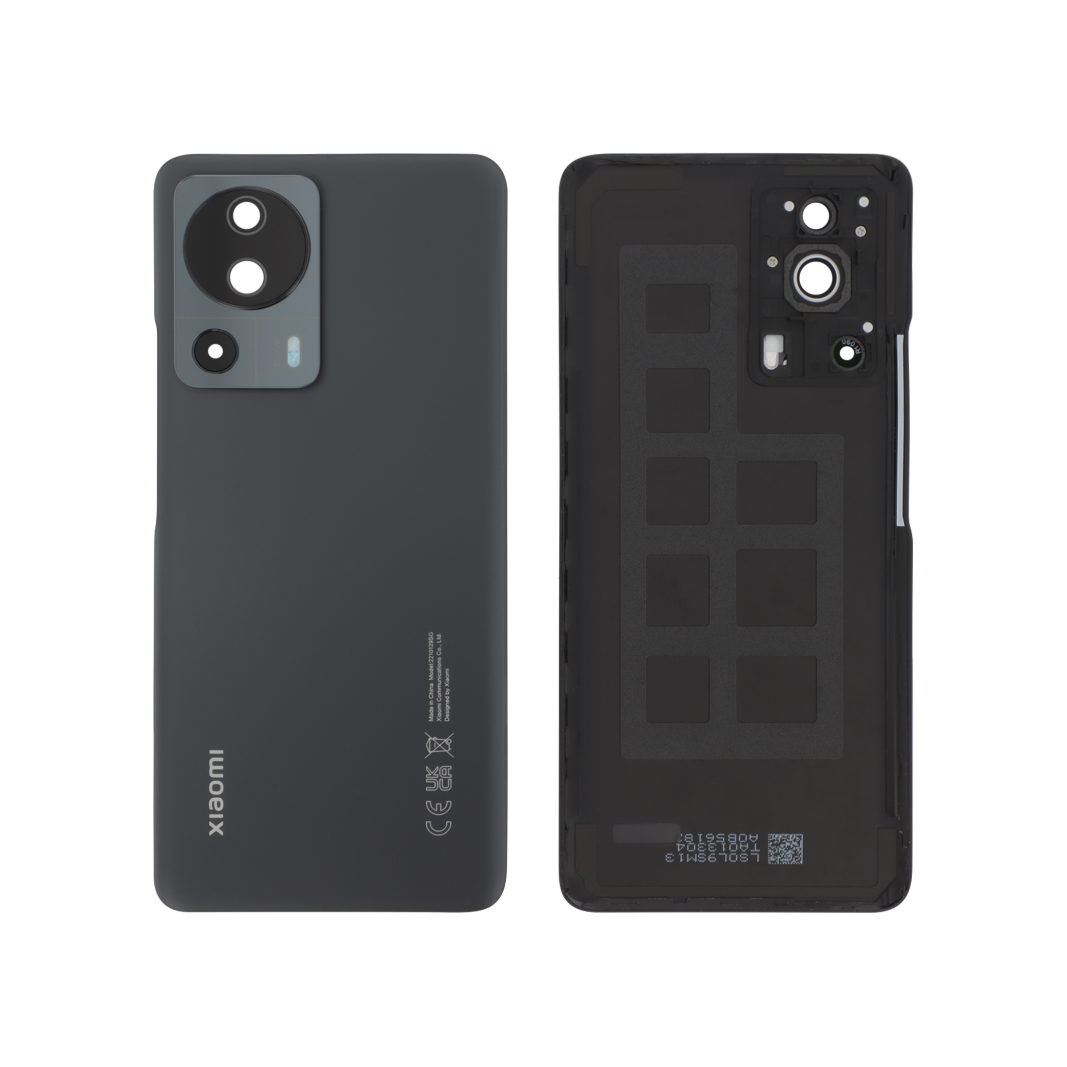 5600210l9s00-0000 Tampa Traseira para Xiaomi 13 Lite - Preta (SKU 815478) (SERVICE PACK) - Image 1