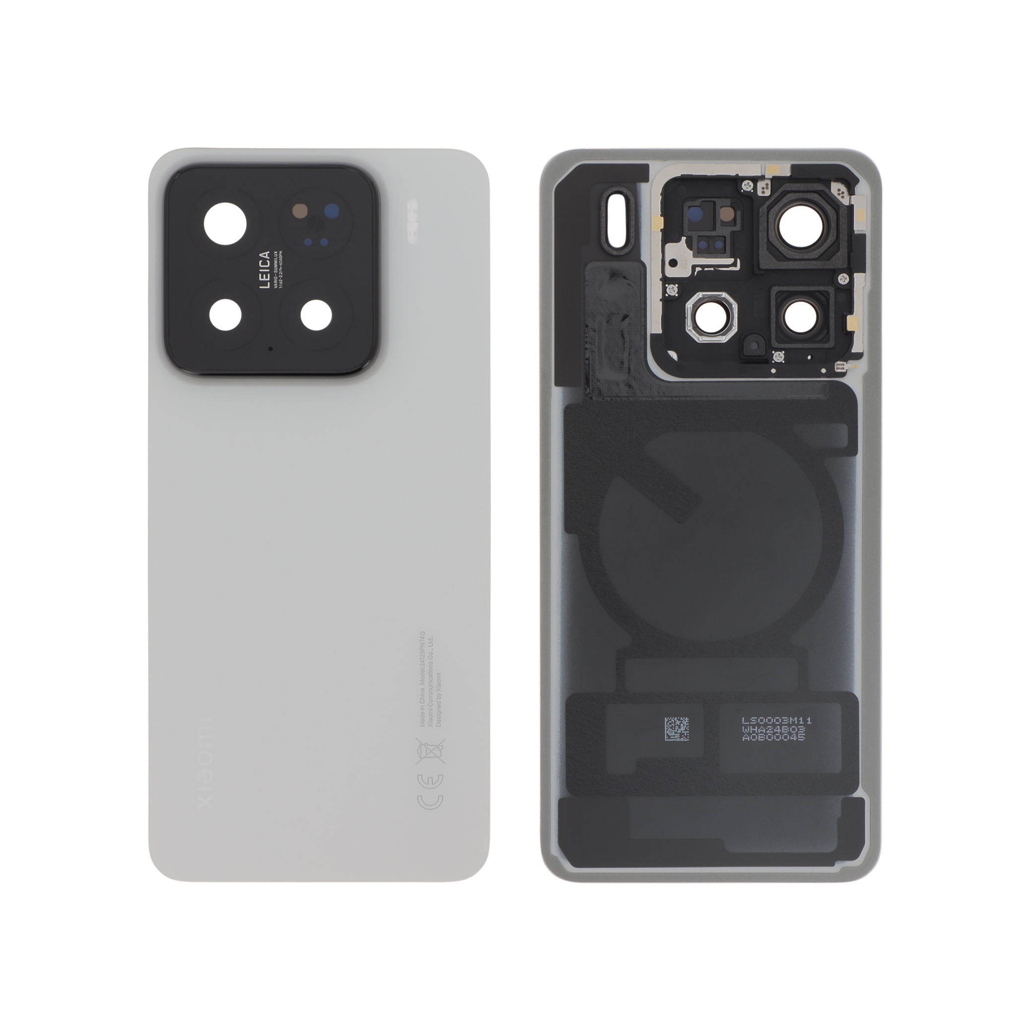 560068000o300-0000 Tampa Traseira para Xiaomi 15 - Branca (920029) (SERVICE PACK) - Image 1