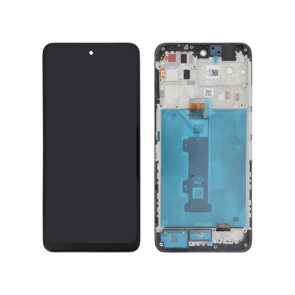 Ecrã Display Preto para Motorola Moto E32s (SERVICE PACK)