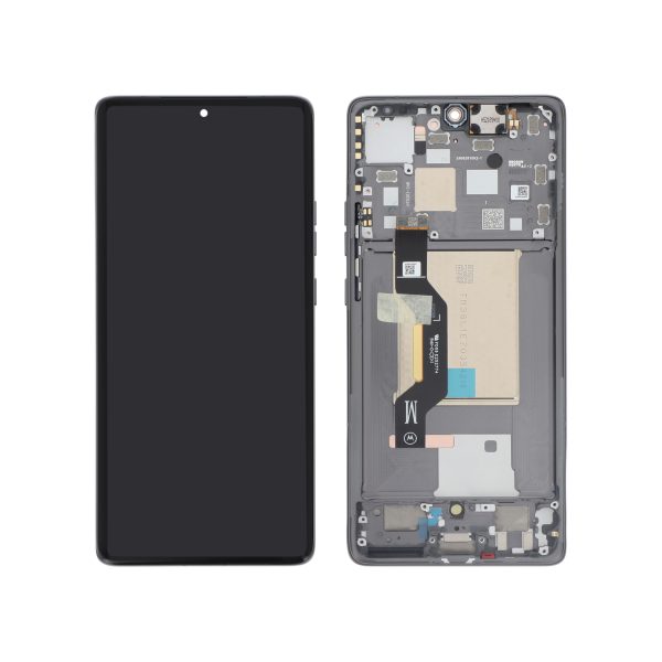 Ecrã Display para Motorola Edge 50 — Cinzento Koala (SERVICE PACK)