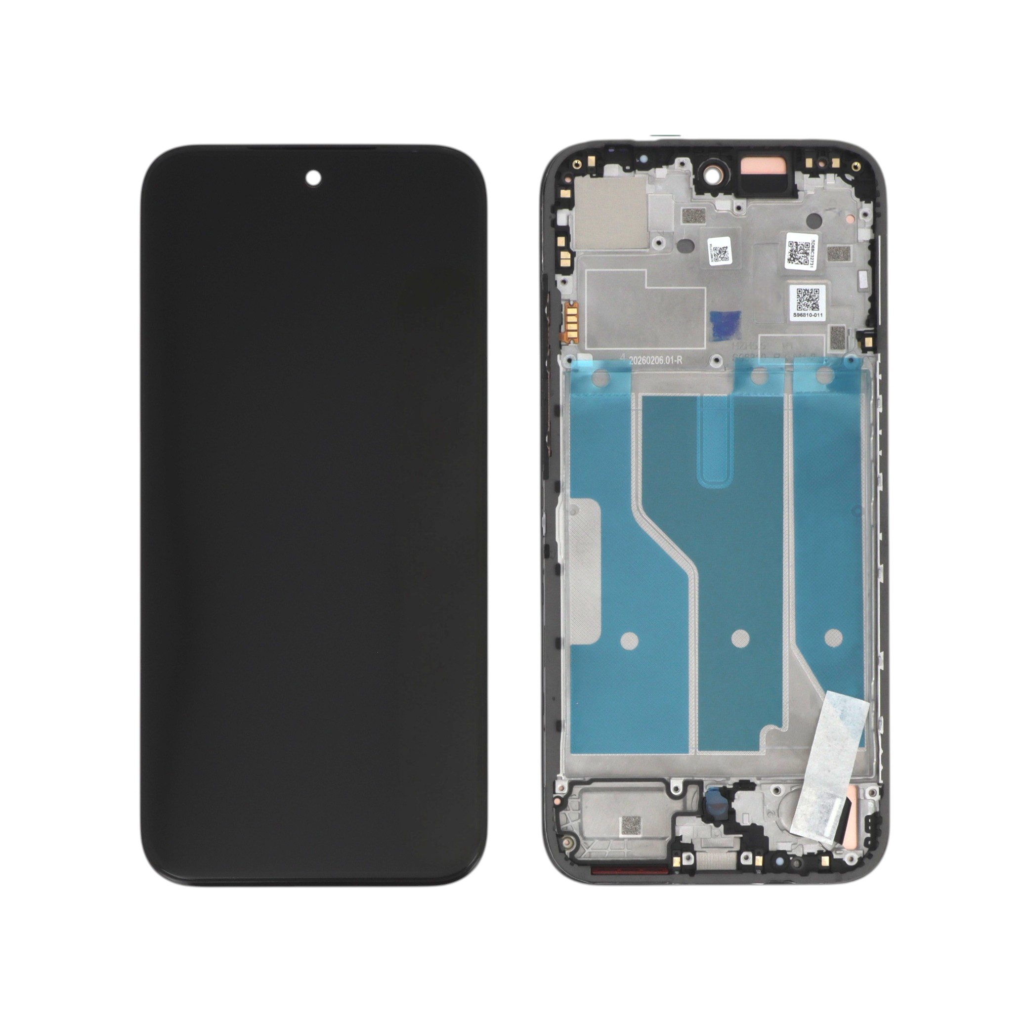 5d68c32731-0000 Ecrã Display completo para Motorola Moto G87 5G - Preto (SERVICE PACK) - Image 1