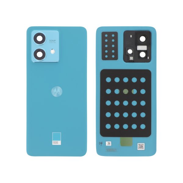 Tampa Traseira para Motorola 40 Edge Neo Azul (SERVICE PACK)