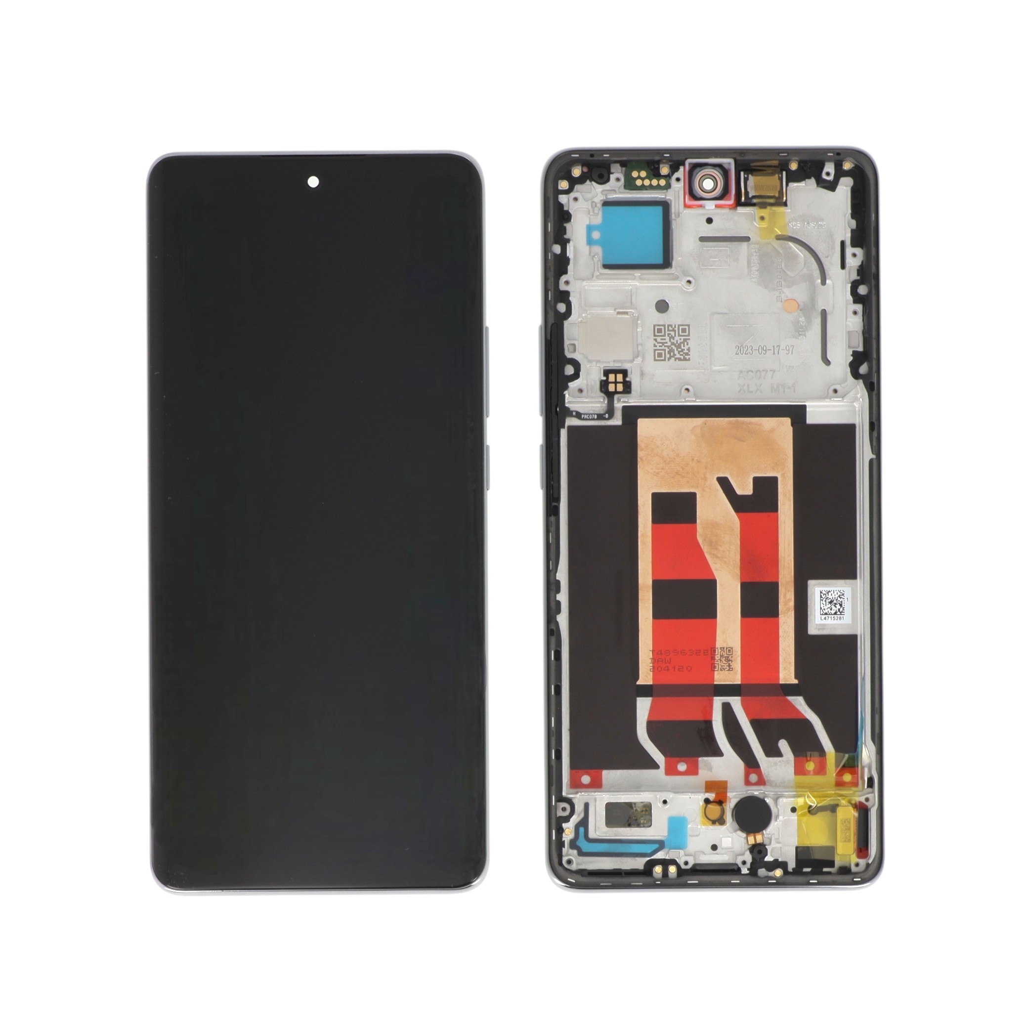 621029000057-0000 Ecrã Display completo para Oppo Reno10 Pro 5G — Cinzento (SERVICE PACK) - Image 1