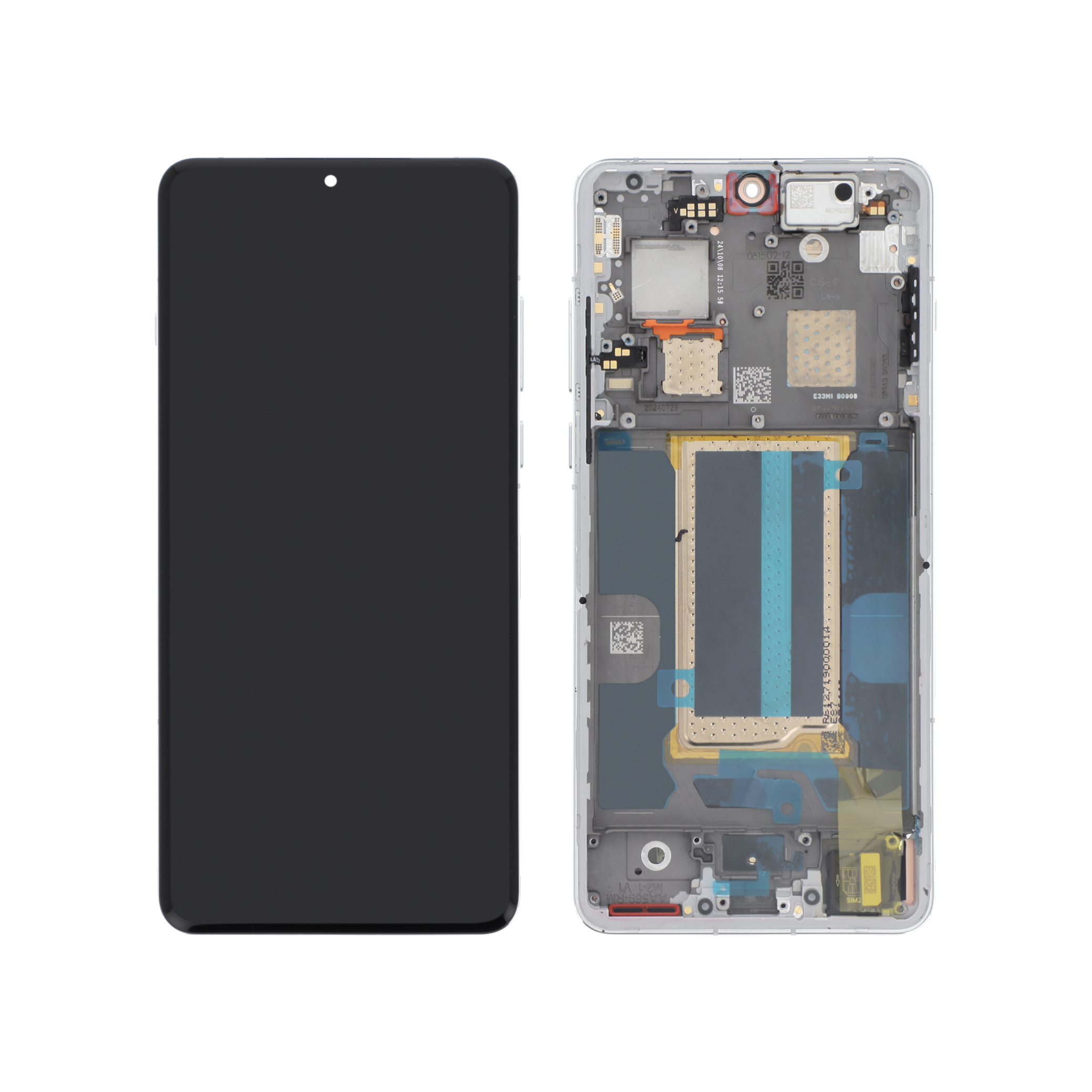 621029000361-0000 Ecrã Display completo para OnePlus 13 Branco/Azul (SERVICE PACK) - Image 1