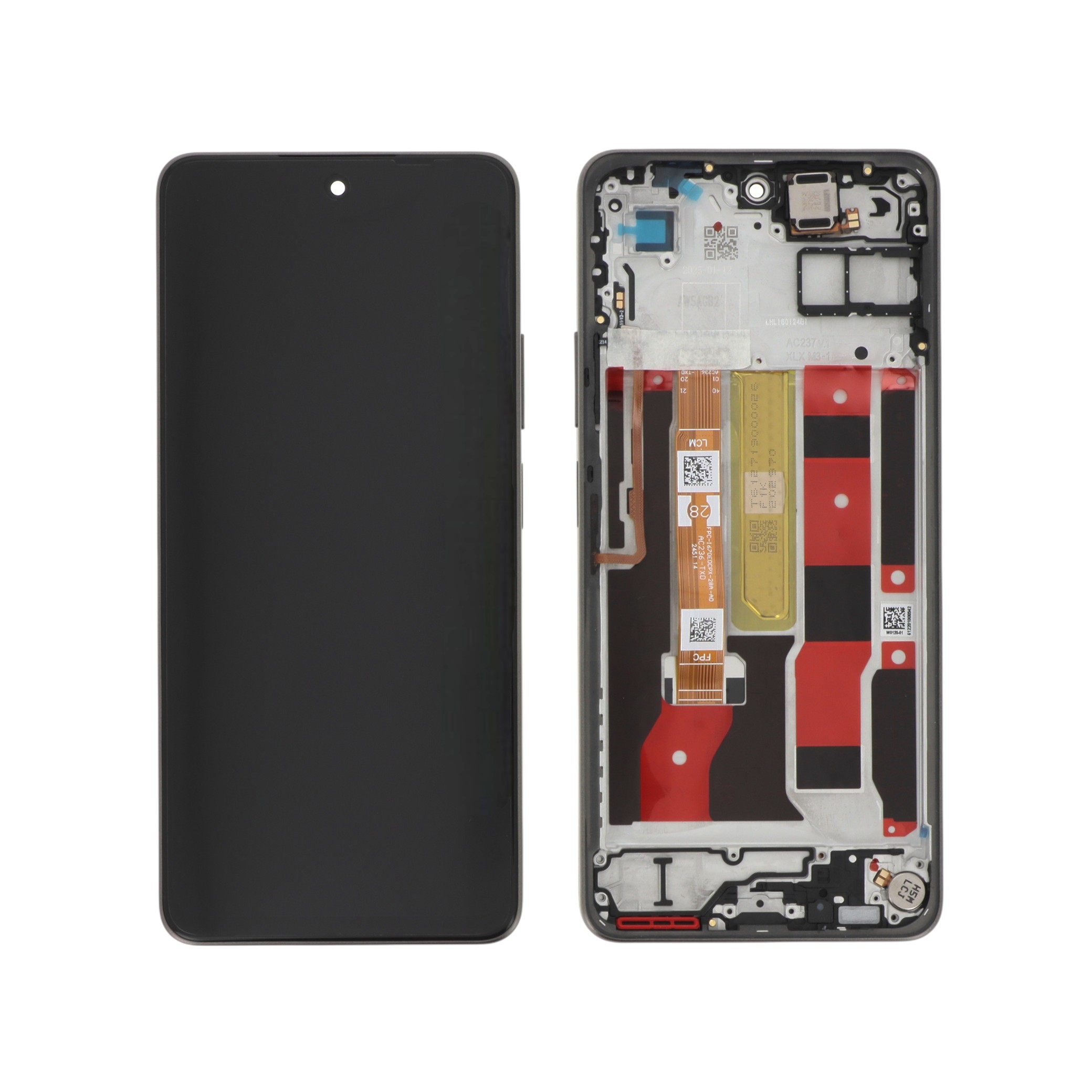 621029000495-0000 Ecrã Display para Oppo A5 Pro 5G - Preto (SERVICE PACK) - Image 1
