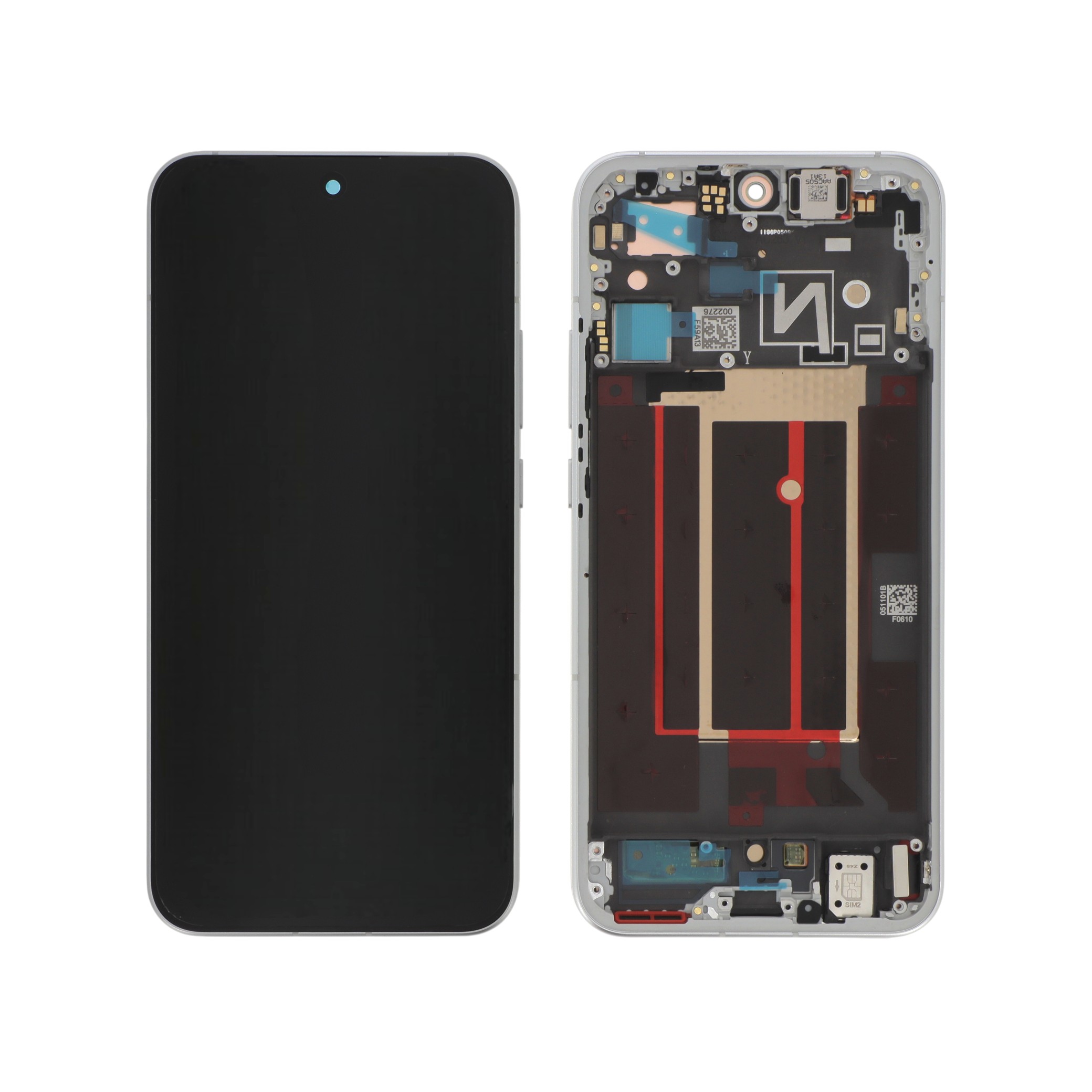 621029000603-0000 Ecrã Display para Oppo Reno14 5G Branco Opala (SERVICE PACK) - Image 1
