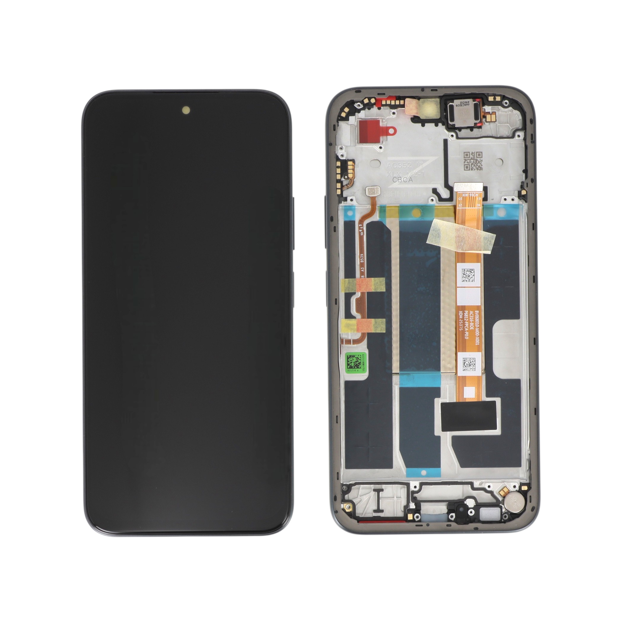 621029000758-0000 Ecrã Display completo para Oppo A6 5G - Safira Preto (SERVICE PACK) - Image 1
