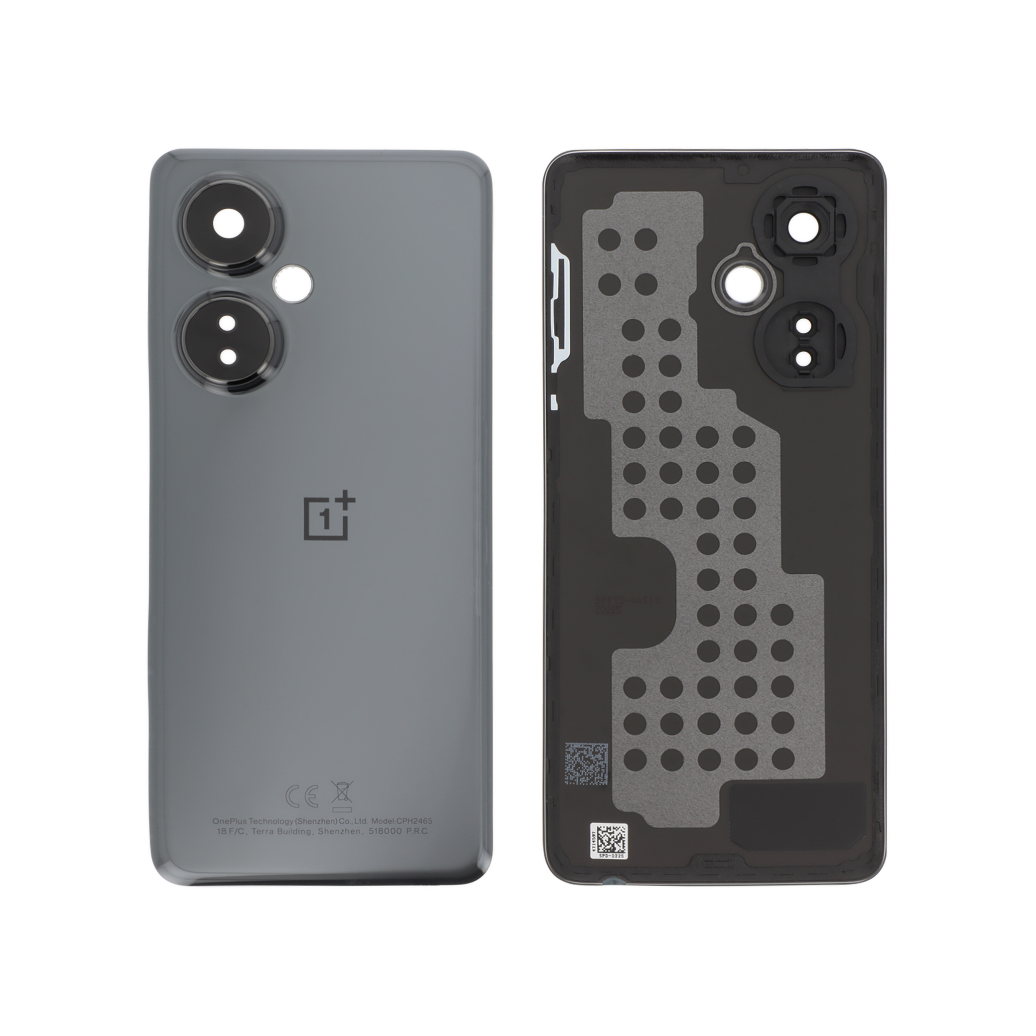 621033000026-0000 Tampa Traseira para OnePlus Nord CE 3 Lite 5G — Cinzenta (SERVICE PACK) - Image 1