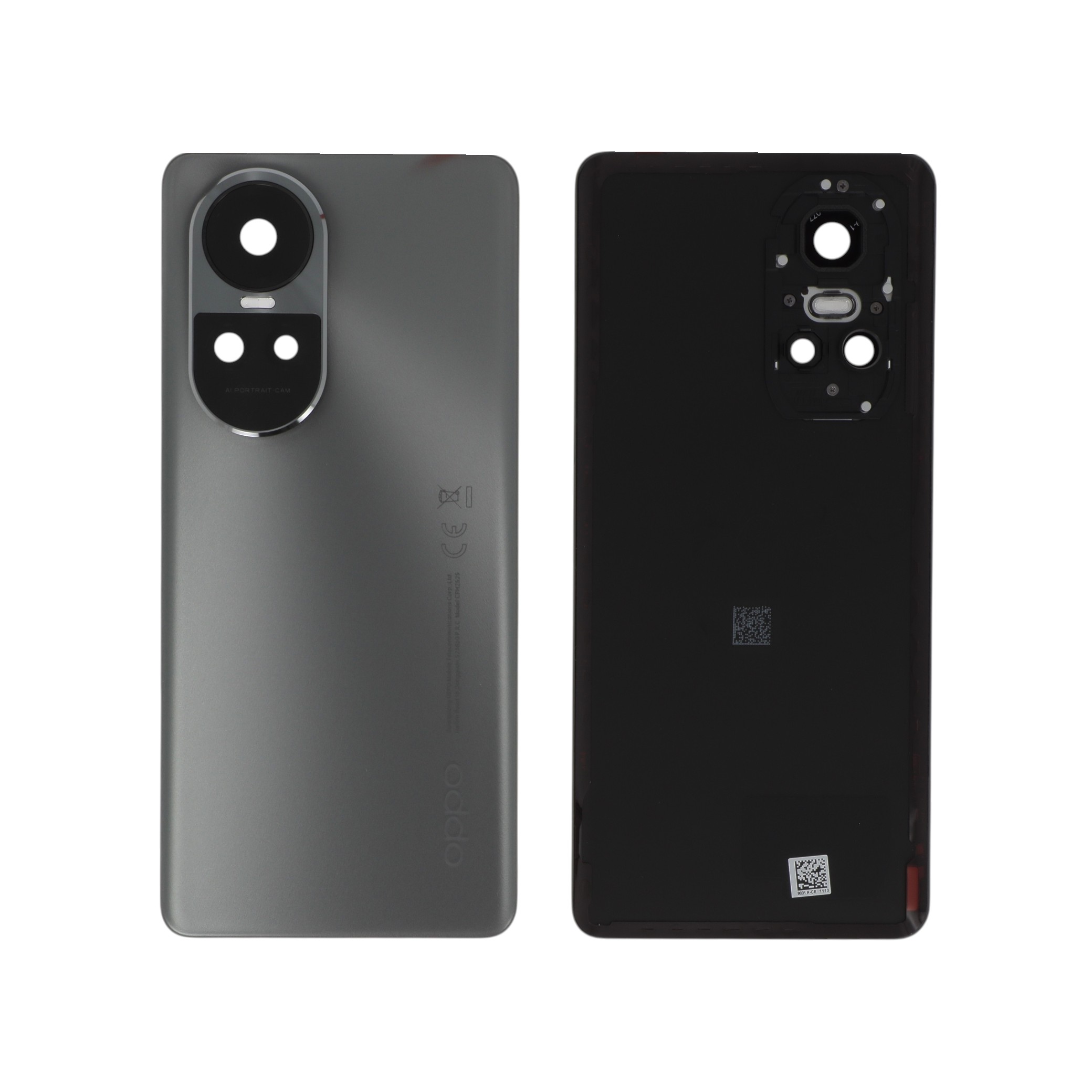 621033000081-0000 Tampa Traseira para Oppo Reno10 Pro 5G - Silvery Cinzenta (SERVICE PACK) - Image 1