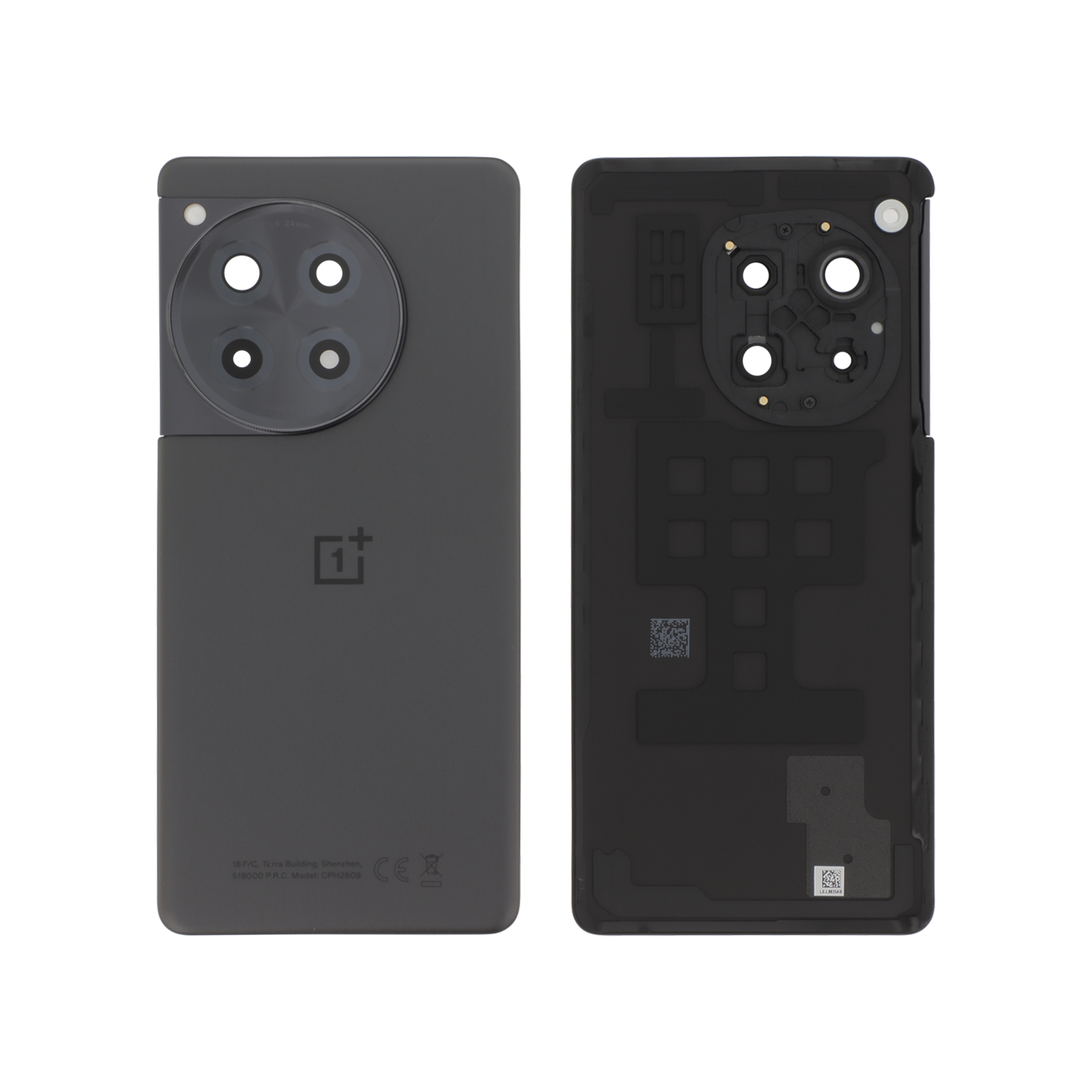 621033000183-0000 Tampa Traseira para OnePlus 12R Cinzenta (SERVICE PACK) - Image 1