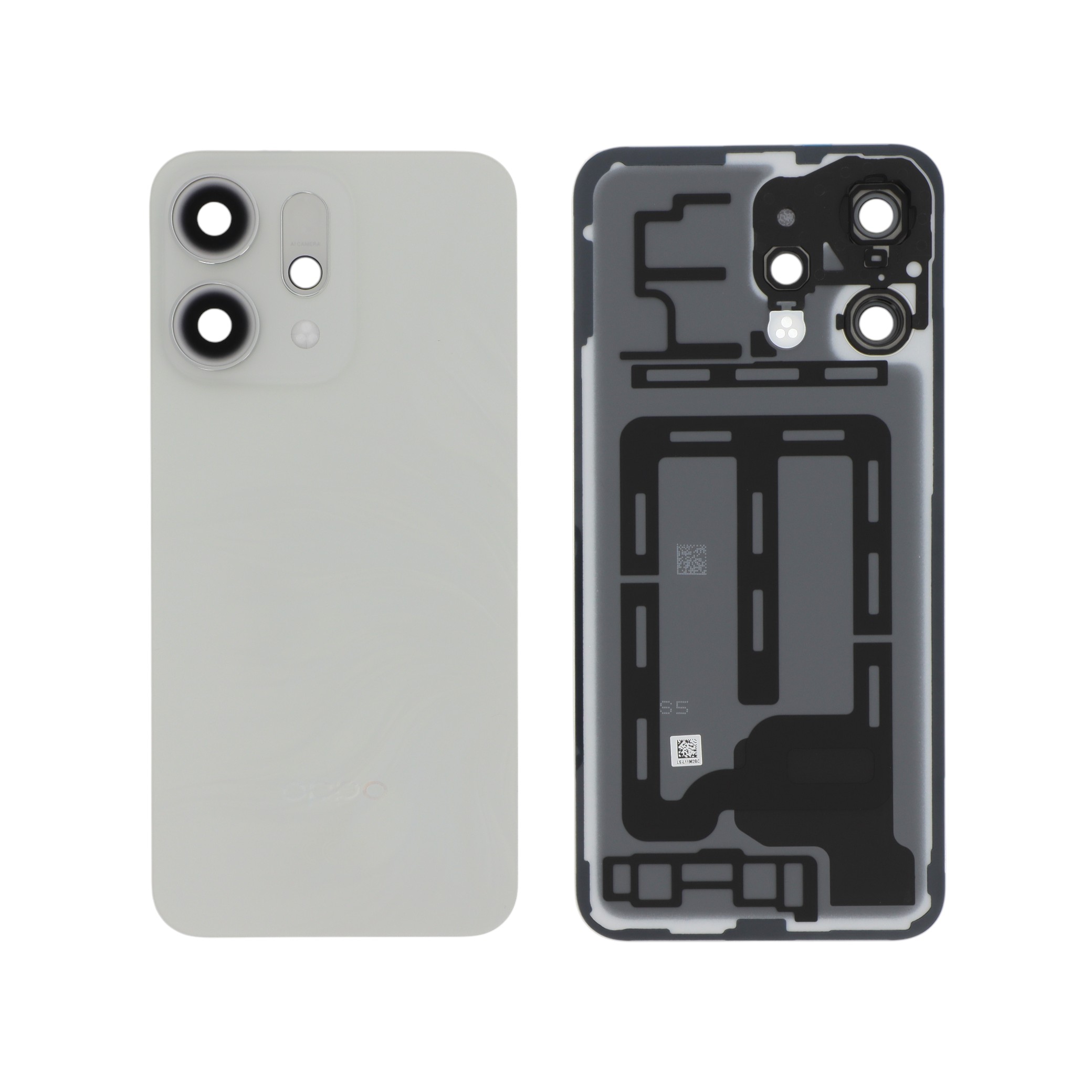 621033000691-0000 Tampa Traseira para Oppo Reno14 5G — Branca Opala (SERVICE PACK) - Image 1