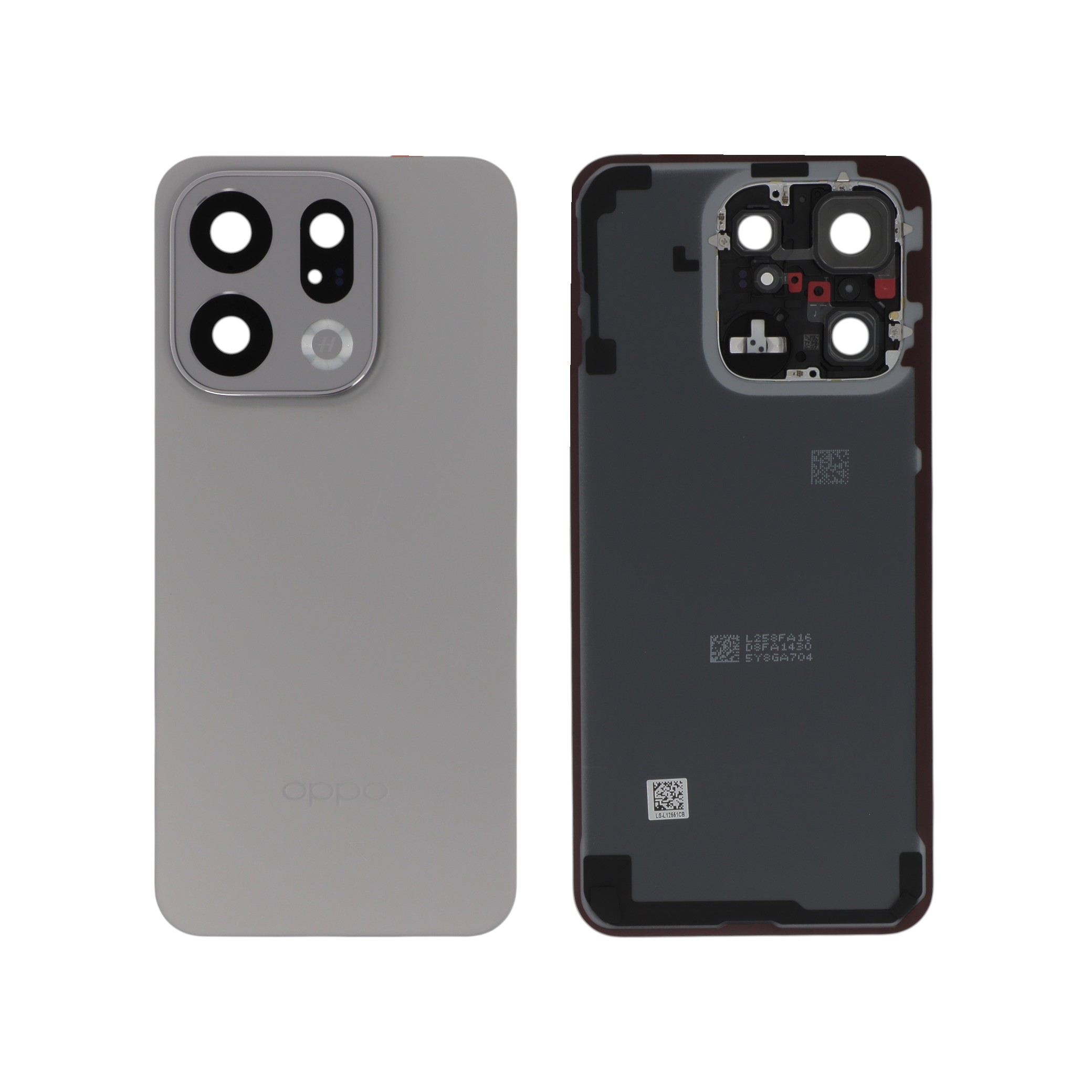 621033000815-0000 Tampa Traseira para Oppo Find X9 Titânio Cinzenta (SERVICE PACK) - Image 1