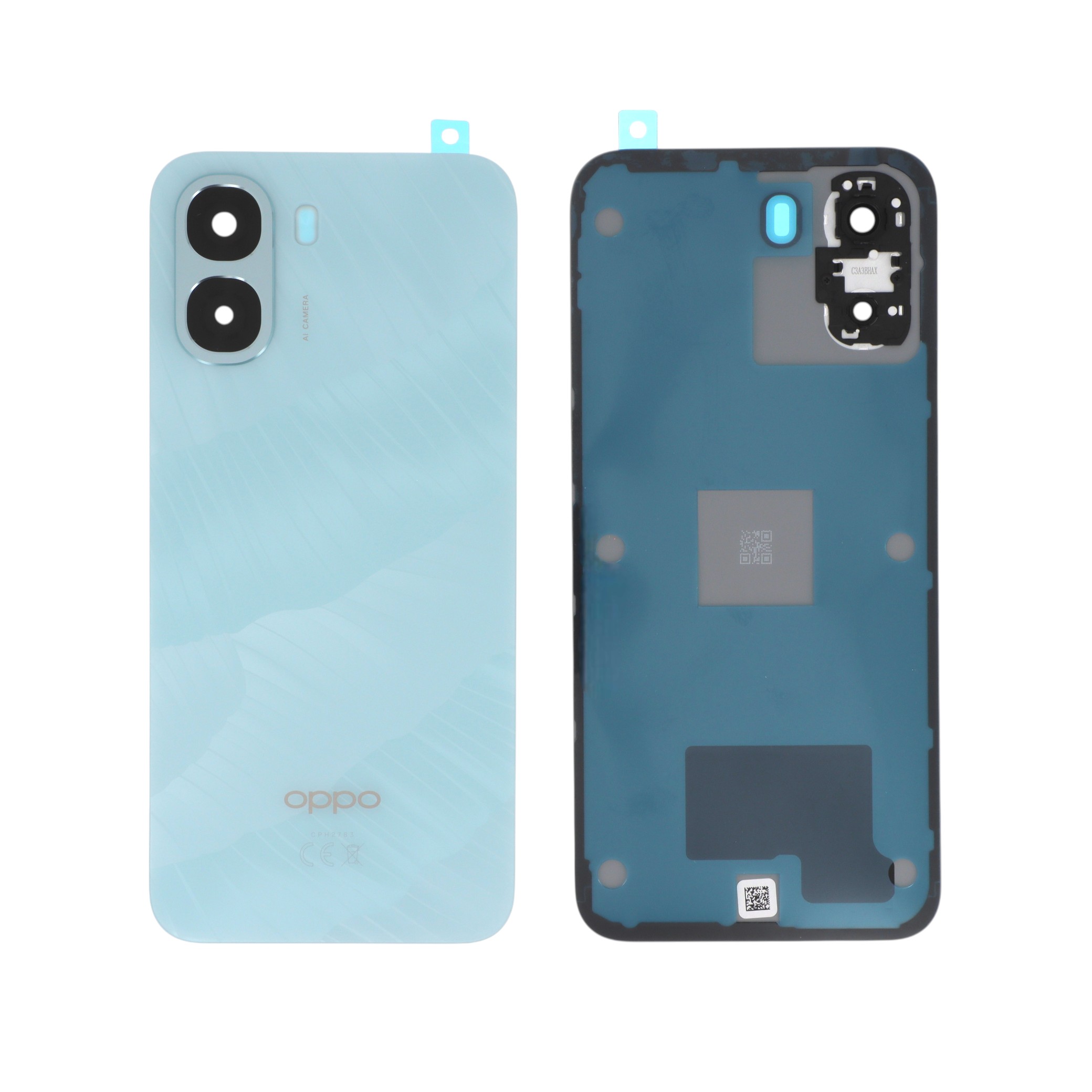 621033000886-0000 Tampa Traseira para Oppo A6x 5G Azul (SERVICE PACK) - Image 1