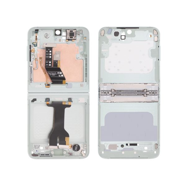 Frame para Samsung Galaxy Z Flip6 Verde Água (SERVICE PACK)