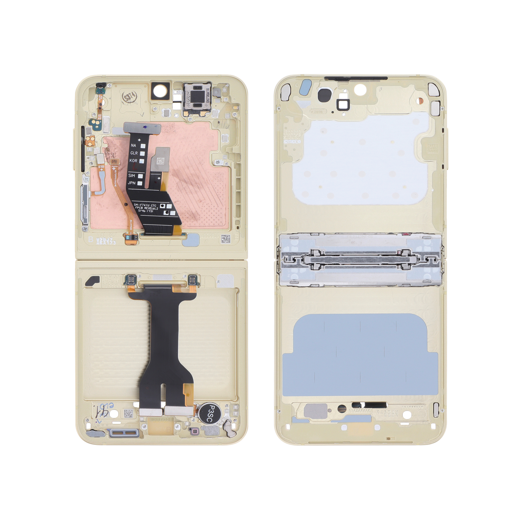 681-gh82-35016b Frame Amarelo para Samsung Galaxy Z Flip6 (F741B) (SERVICE PACK) - Image 1