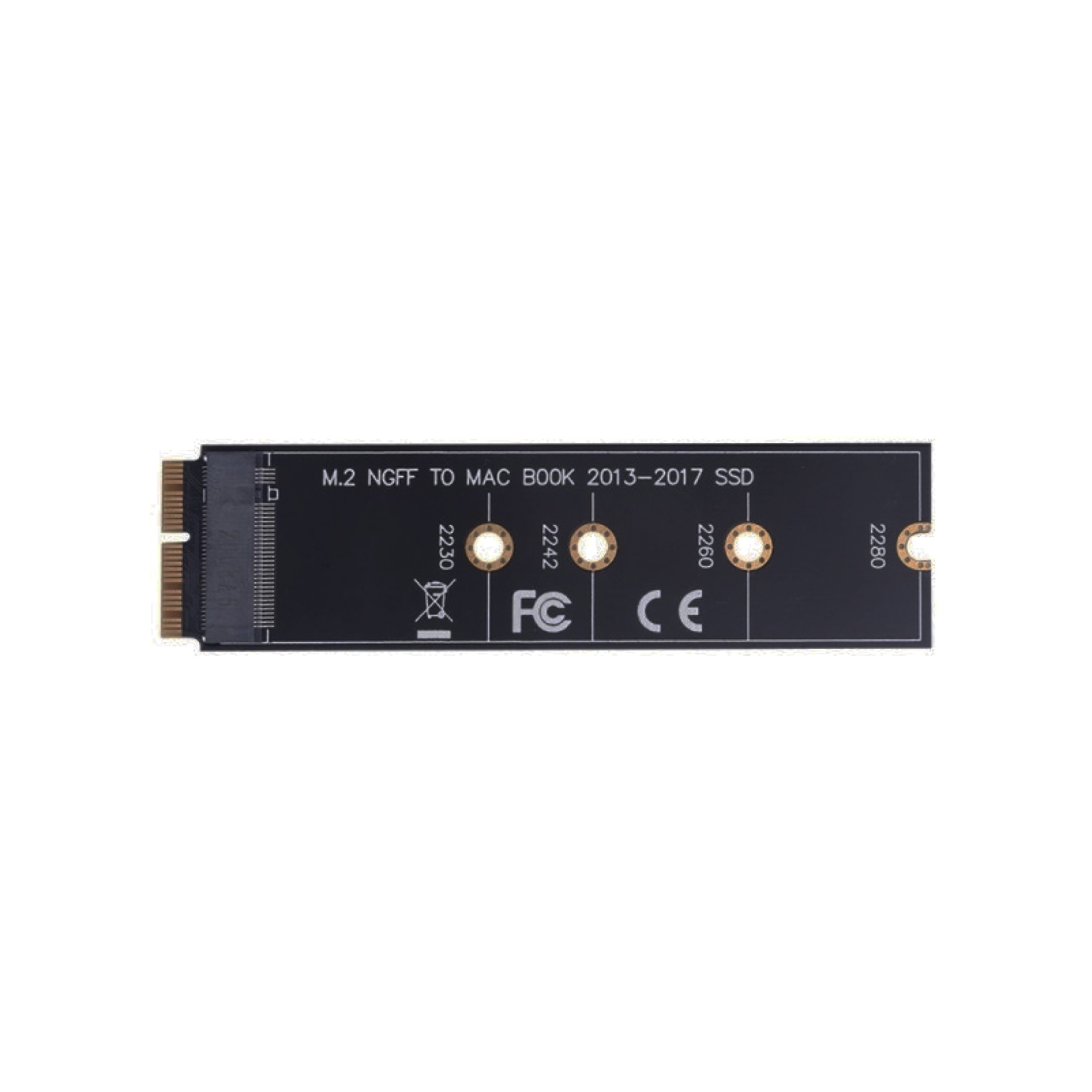 736-m.2_ngff Adaptador M.2 (NGFF) para SSD para MacBook 2013–2017 - Image 1