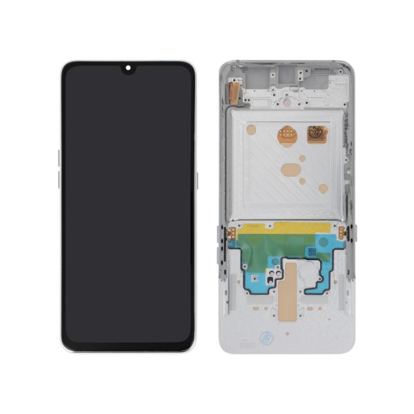 Ecrã Display OLED Prateado para Samsung Galaxy A80 (A805F) - Com Frame