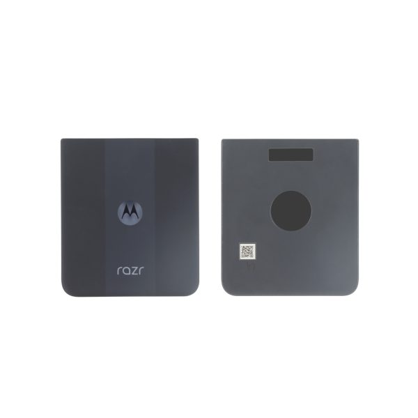 Tampa Traseira Azul Marinho para Motorola Razr 50 Ultra (SERVICE PACK)