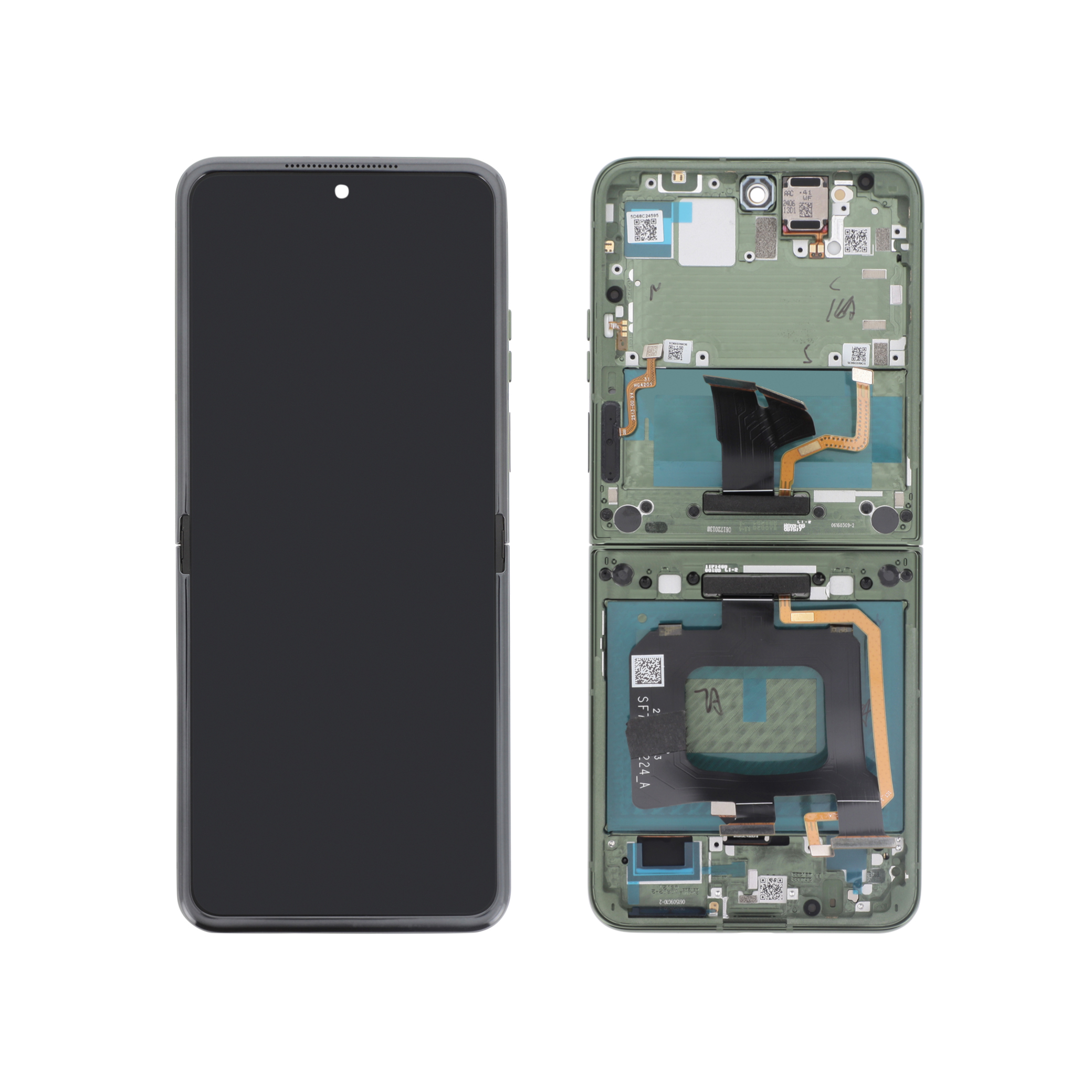 756-5d68c24595 Ecrã Display completo para Motorola Razr 50 Ultra Verde (SERVICE PACK) - Image 1