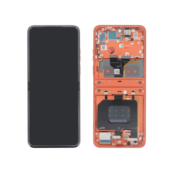 Ecrã Display Laranja para Motorola Razr 50 (SKU 211013) (SERVICE PACK)