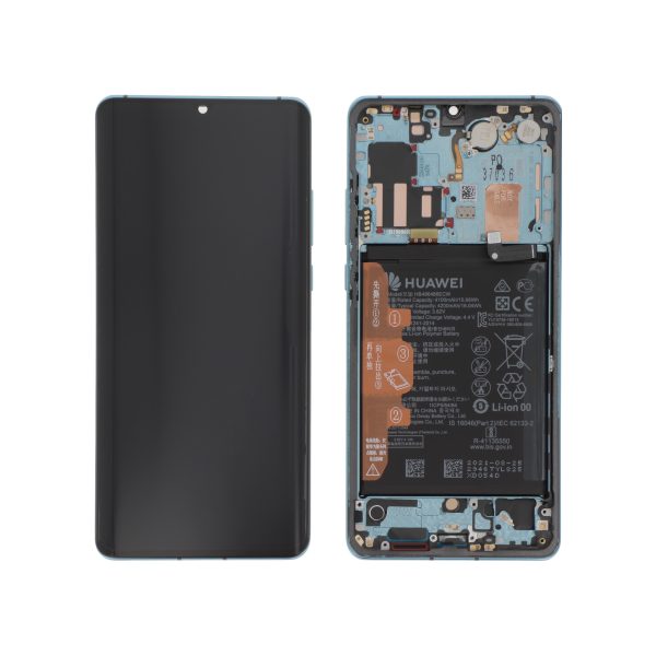 Ecrã Display com Bateria integrada Azul Aurora para Huawei P30 Pro (SERVICE PACK)