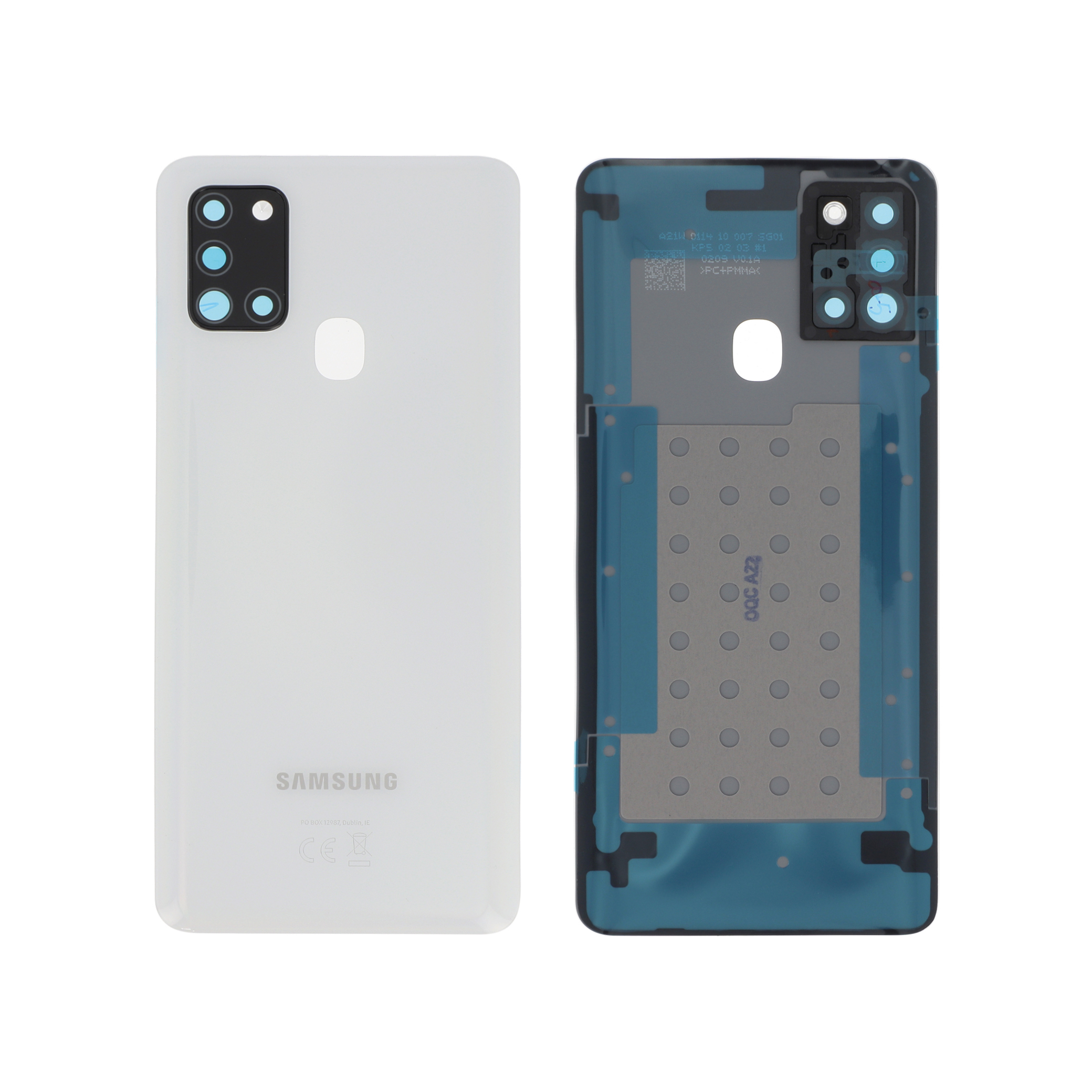 828-gh82-22780b Tampa Traseira para Samsung Galaxy A21s Branca (SERVICE PACK) - Image 1