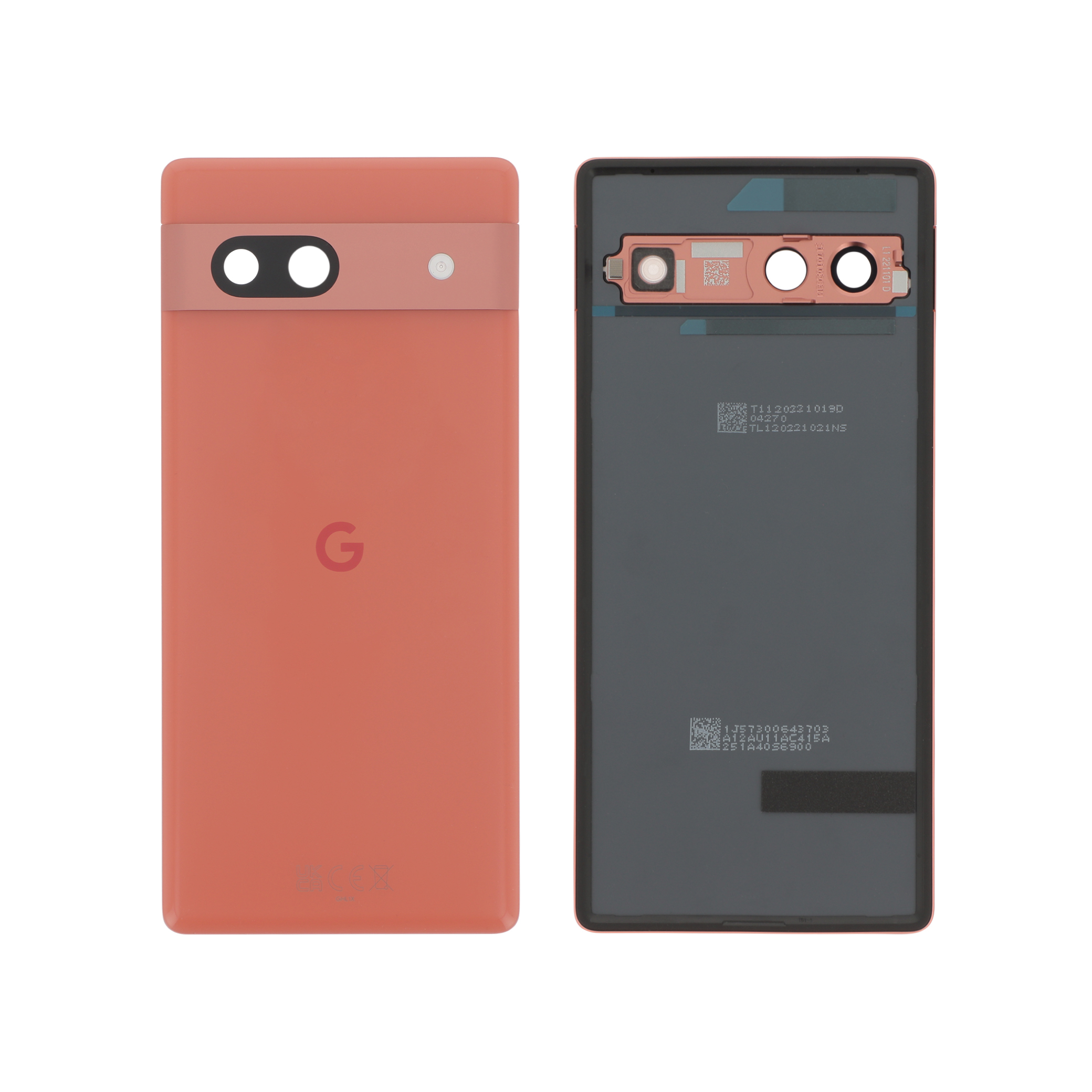 848-g949-00390-00 Tampa Traseira Coral para Google Pixel 7A (SERVICE PACK) - Image 1