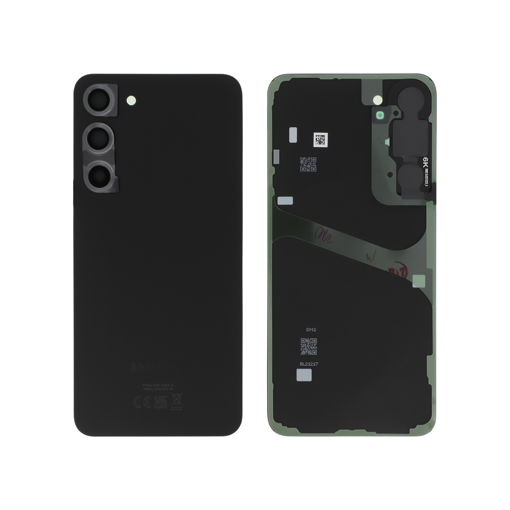 870480-0000 Tampa Traseira para Samsung Galaxy S23+ (S916B) - Preta (SERVICE PACK) - Image 1