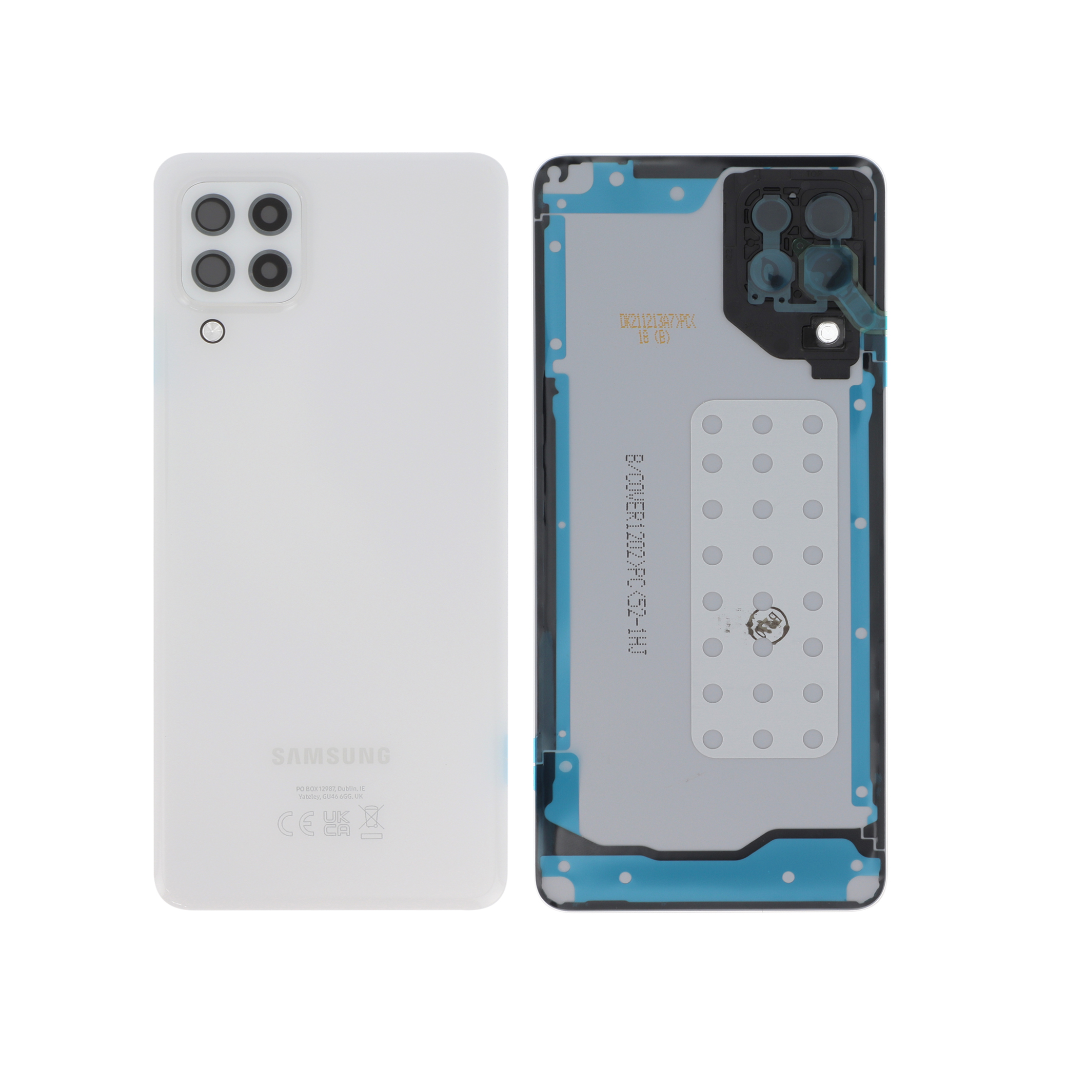 886-gh82-26518b Tampa Traseira para Samsung Galaxy A22 4G (A225F) — Branca (SERVICE PACK) - Image 1