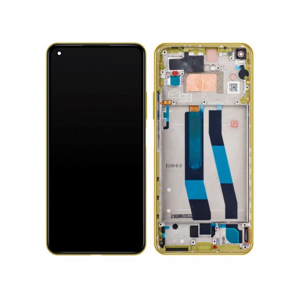 Ecrã Display amarelo para Xiaomi Mi 11 Lite 5G (SKU 56000J00K900) (SERVICE PACK)