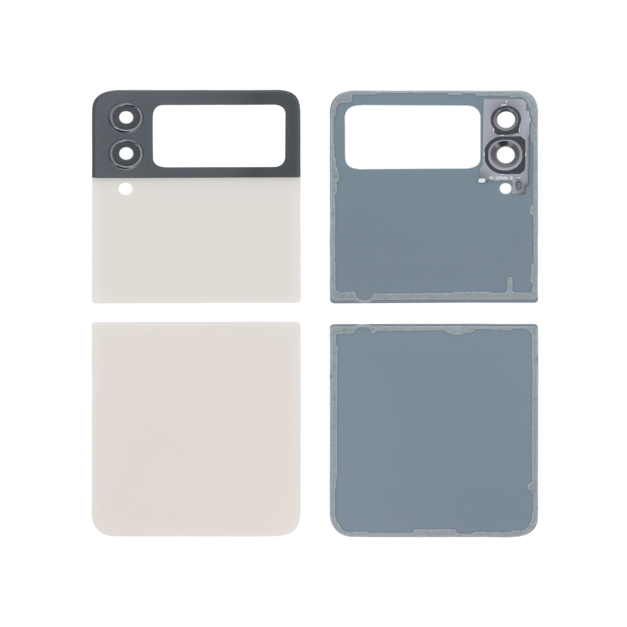 943-3667075043058 Tampa Traseira Ouro Rosa para Samsung Galaxy Z Flip4 (F721B) - Image 1