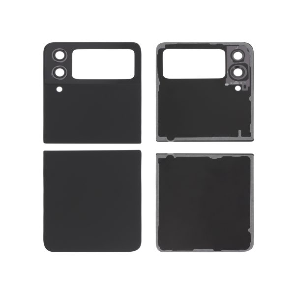 Tampa Traseira preta para Samsung Galaxy Z Flip4 (F721B)