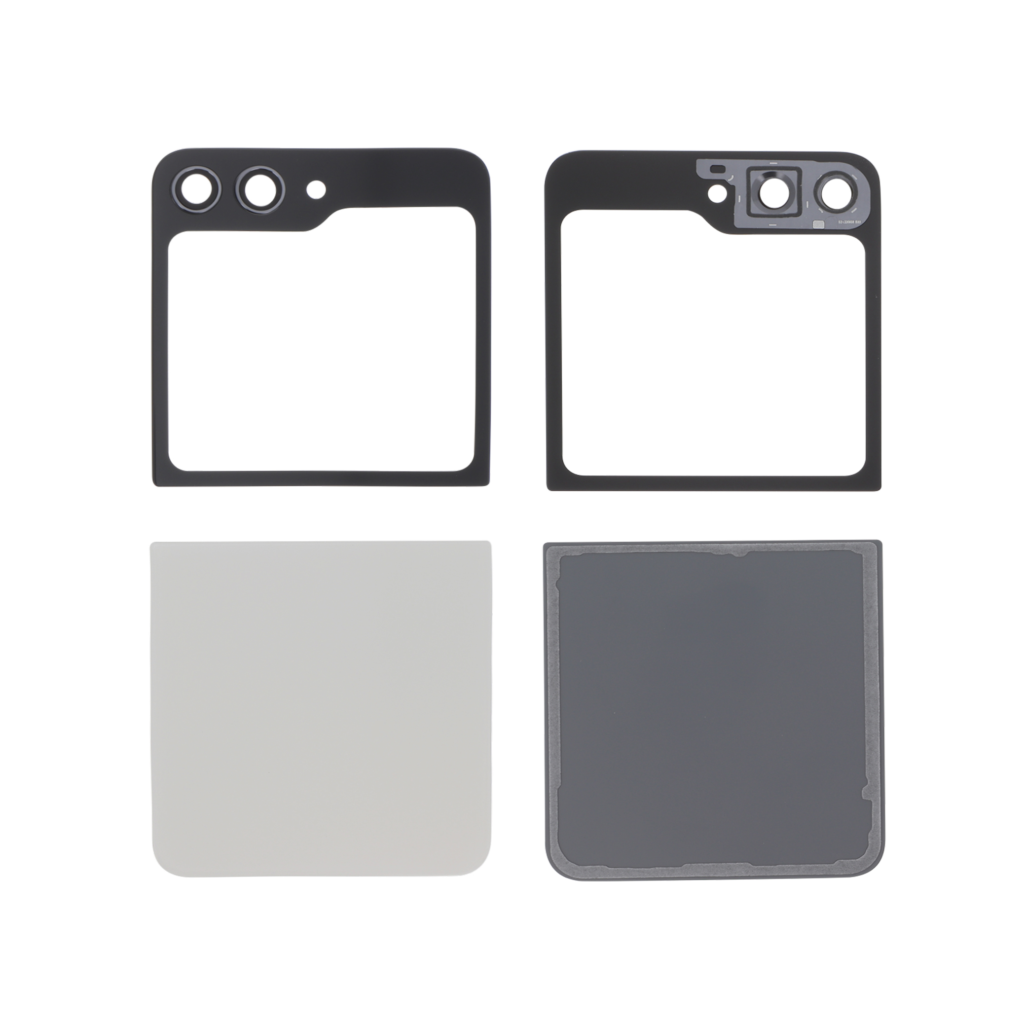 955-3667075044109 Tampa Traseira completa para Samsung Galaxy Z Flip5 - Creme - Image 1