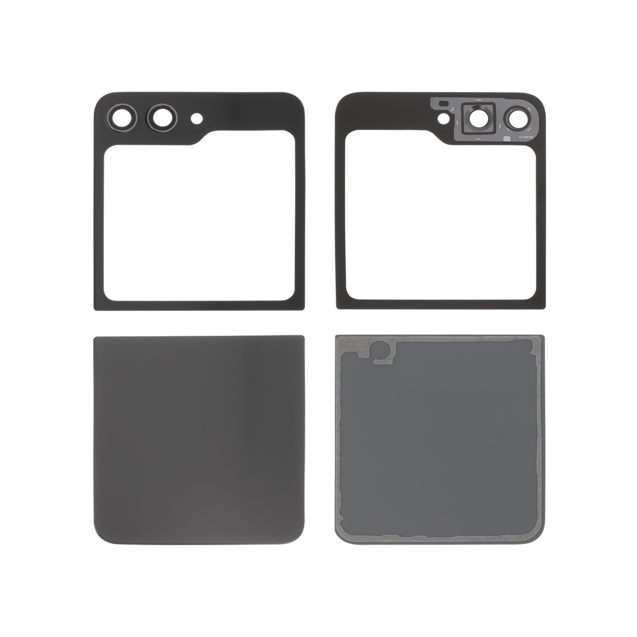 956-3667075044116 Tampa Traseira Completa para Samsung Galaxy Z Flip5 - Grafite - Image 1
