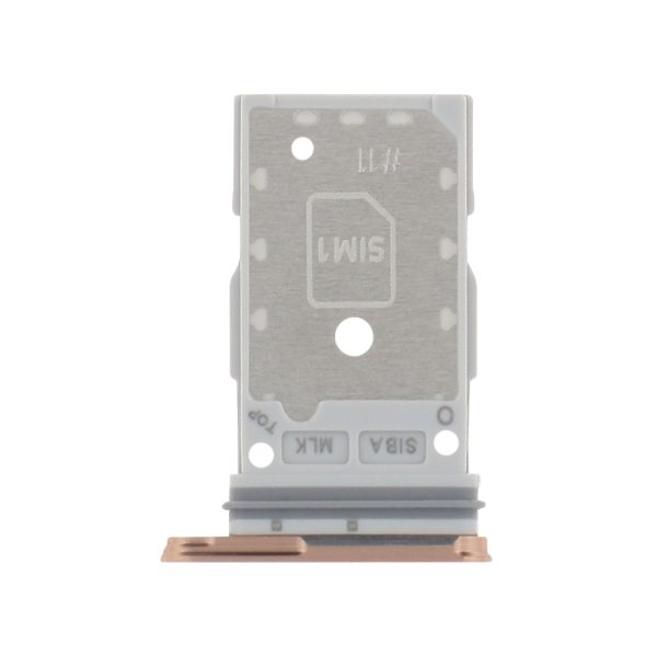Gaveta do Cartão SIM para Samsung Galaxy S24/S24+ — Laranja (SERVICE PACK)