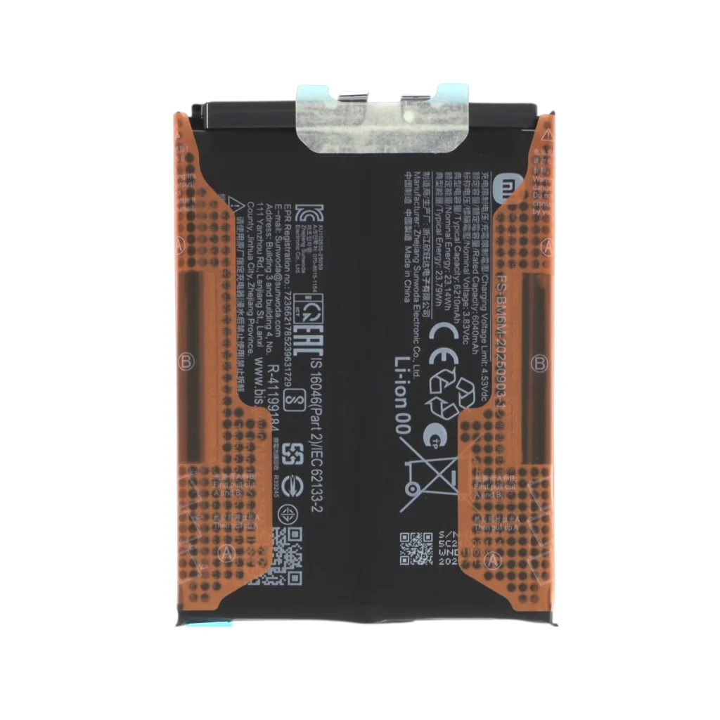 Bateria BM6M para Xiaomi Poco F8 Pro (SERVICE PACK)