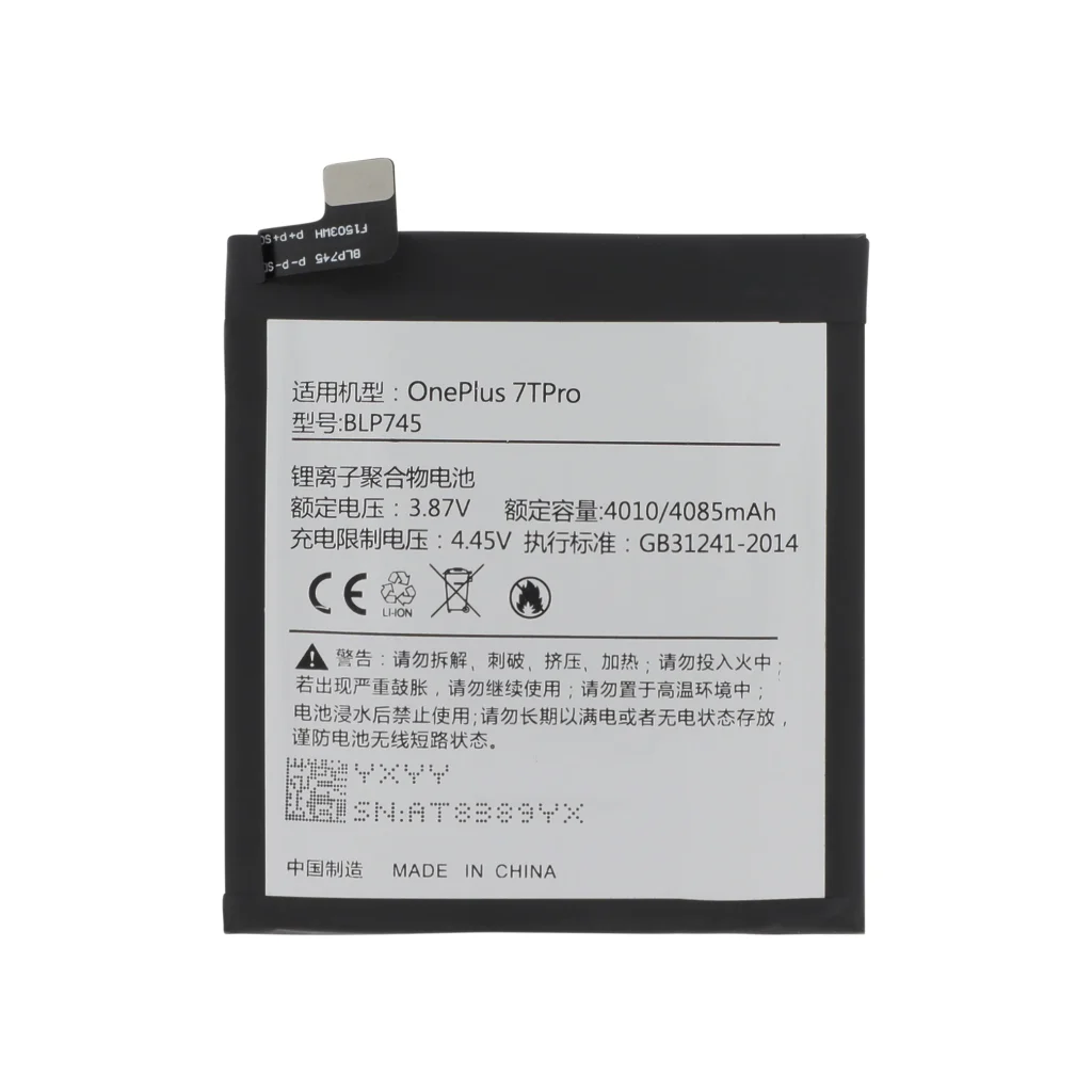 Bateria para OnePlus 7T Pro BLP745