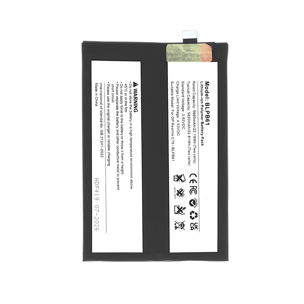 Bateria para Realme C75 5G