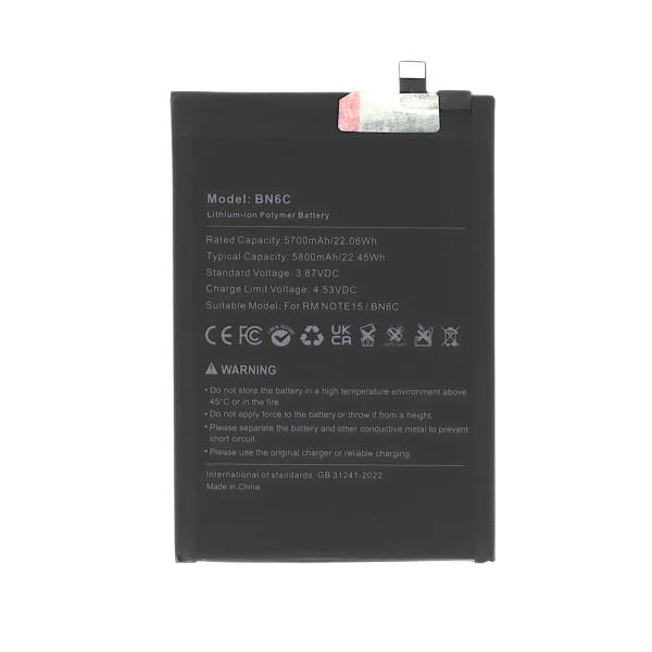 Bateria para Xiaomi Redmi Note 15 5G