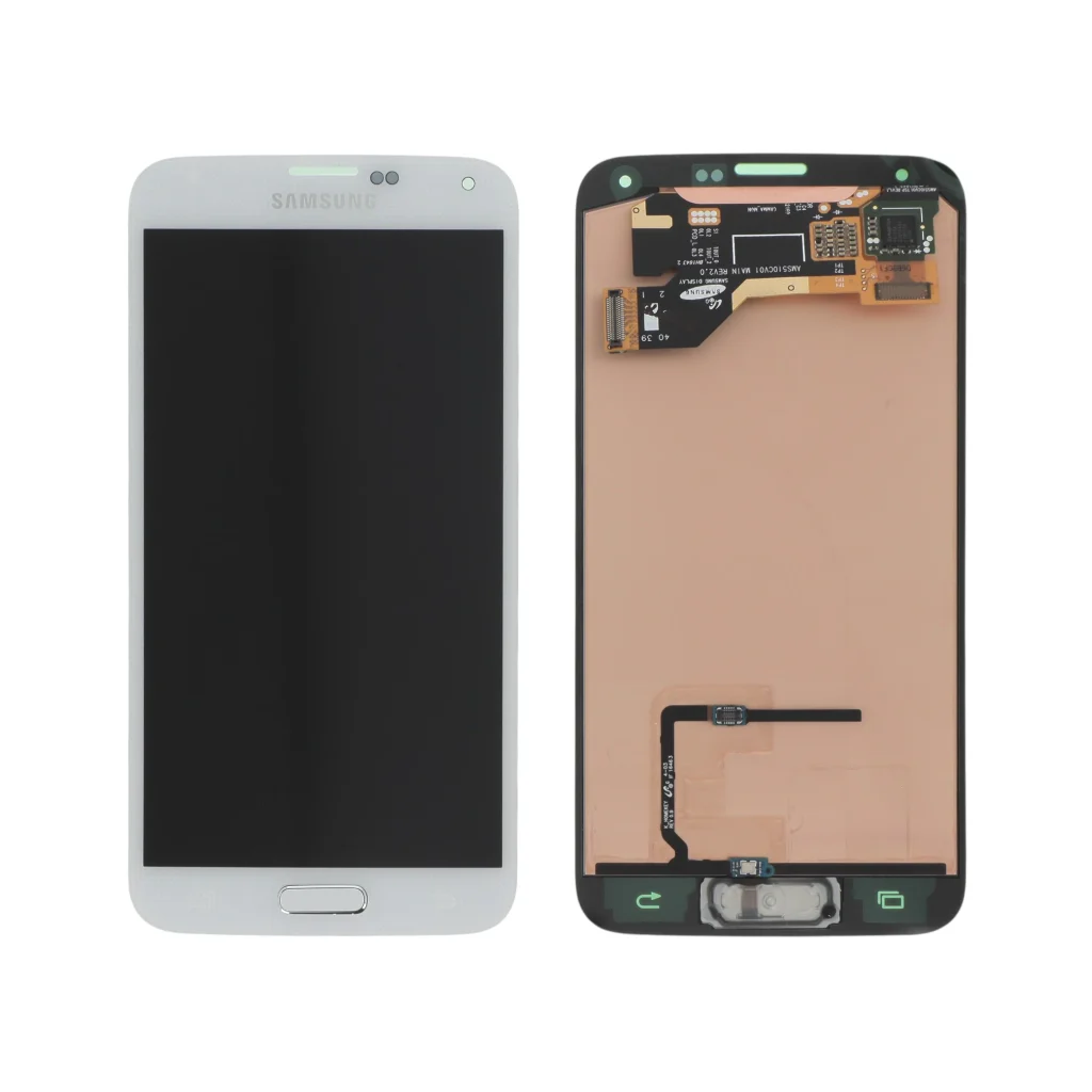 Ecrã Display Branco para Samsung Galaxy S5 (G900F/G901F) (SERVICE PACK)