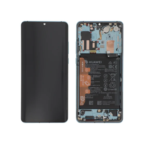 Ecrã Display com Bateria integrada Azul Aurora para Huawei P30 Pro (SERVICE PACK)