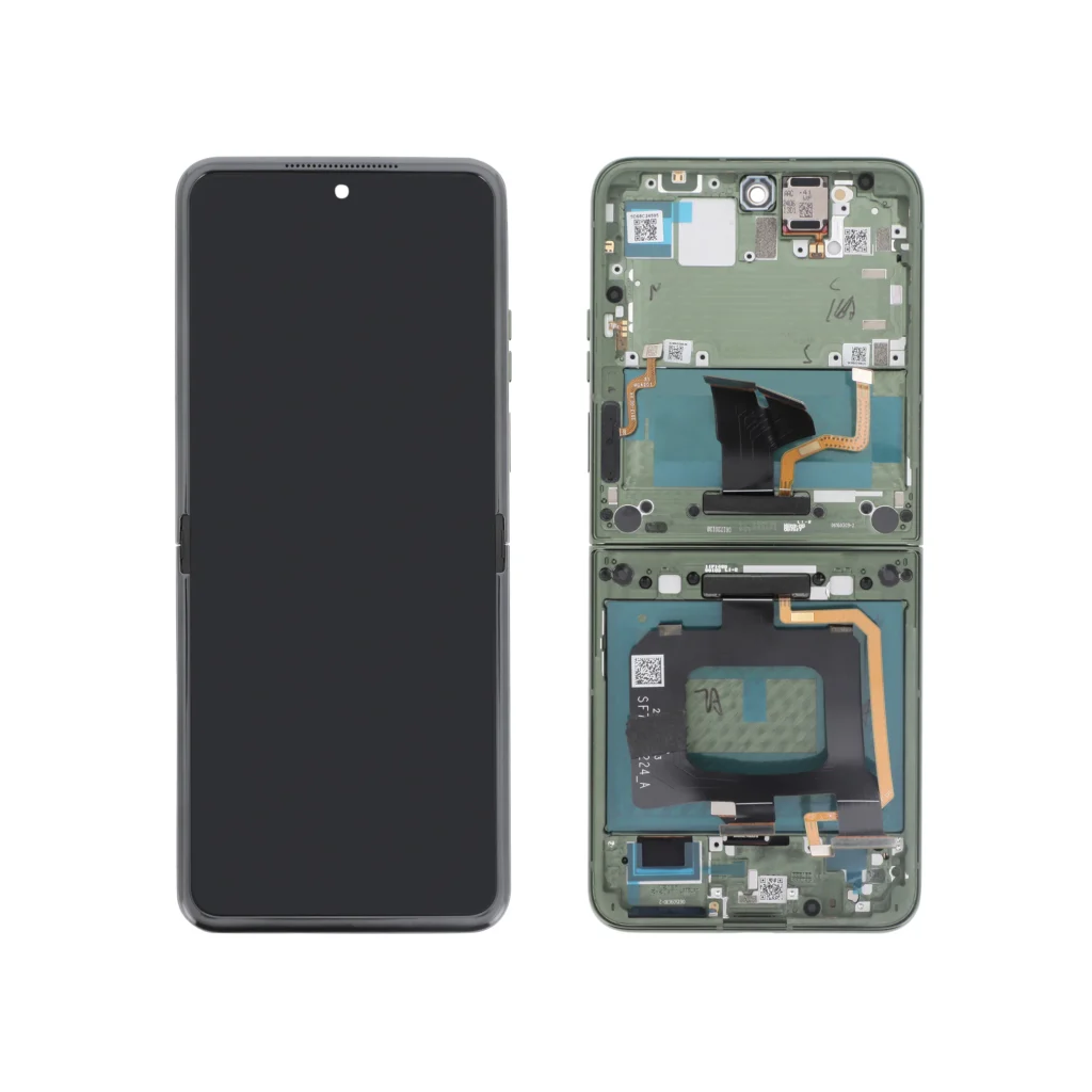 Ecrã Display completo para Motorola Razr 50 Ultra Verde (SERVICE PACK)