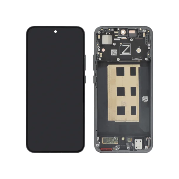 Ecrã Display completo para Oppo Reno13 5G Preto (Com Frame) - OEM ReLife