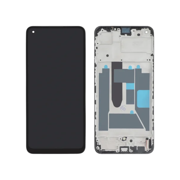 Ecrã Display Completo para Realme 9 4G Preto (Com Frame) - OEM ReLife