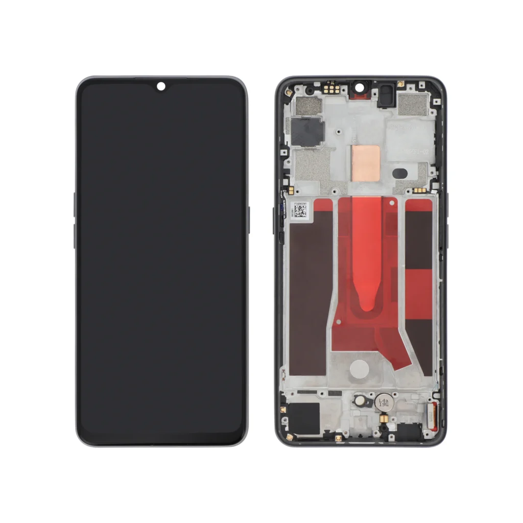 Ecrã Display completo preto para Oppo Find X2 Lite / Reno3 5G (SERVICE PACK)