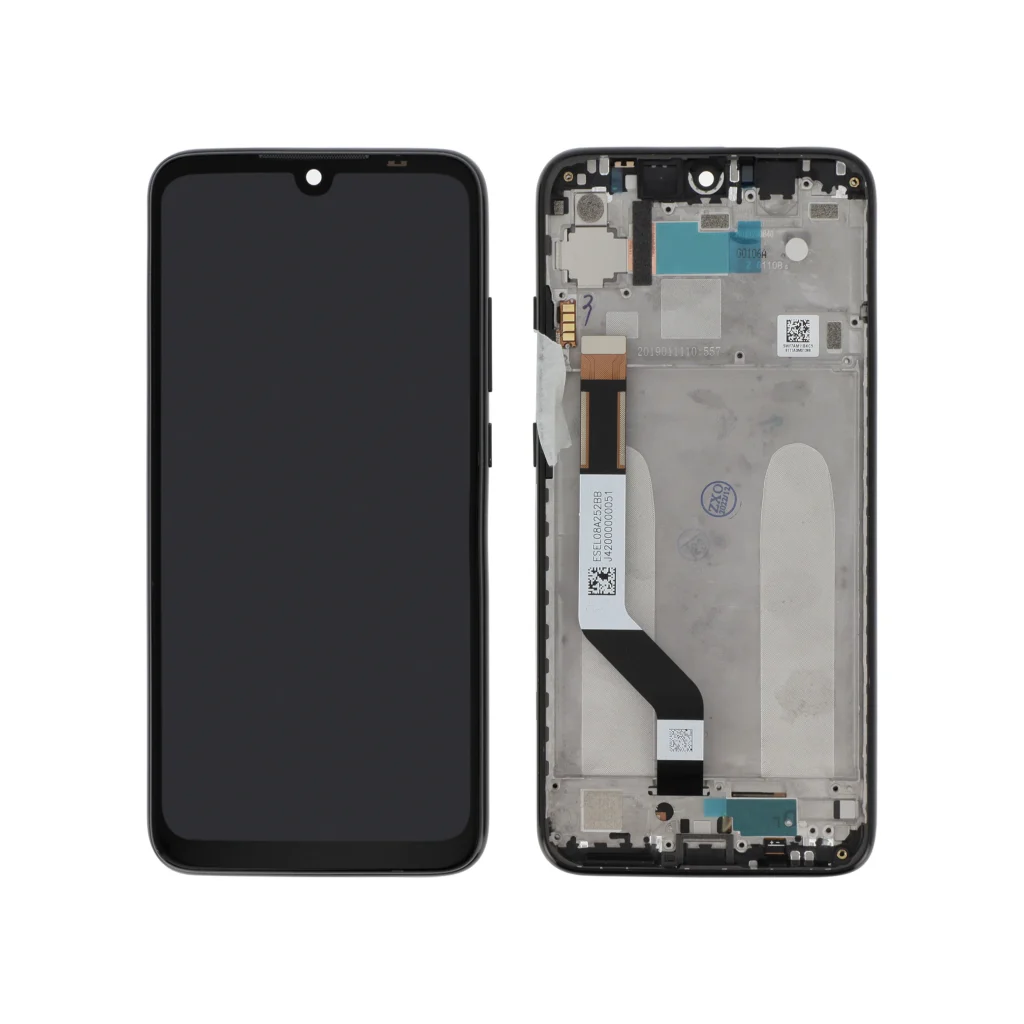 Ecrã Display para Xiaomi Redmi Note 7 - Preto (Com Frame)