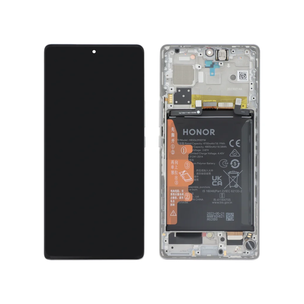 Ecrã Display Prateado para Honor 70 (Bateria Integrada) (SERVICE PACK)